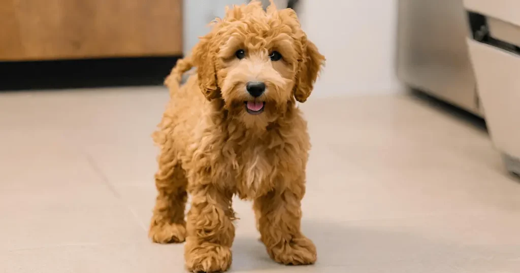 Full Grown Red Mini Goldendoodle