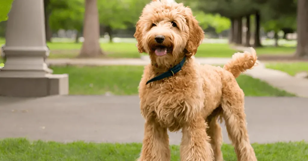 It is the image of mini Goldendoodle lifespan