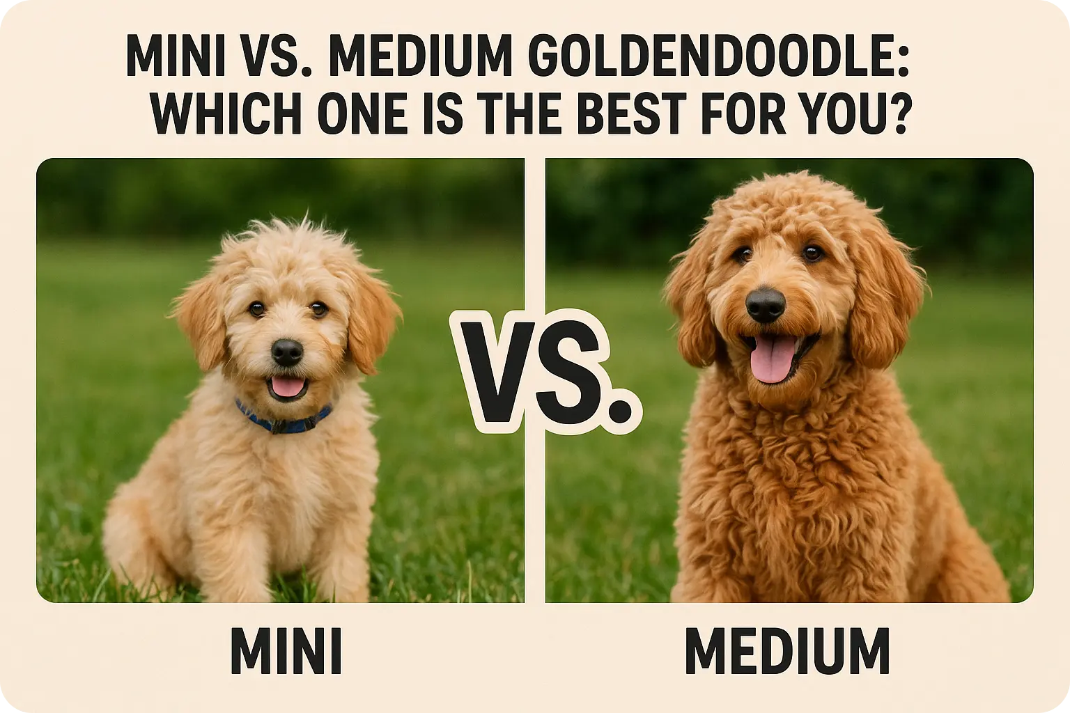 Comparison Between Mini and Medium Goldendoodle 1 Comparison Between Mini and Medium Goldendoodle