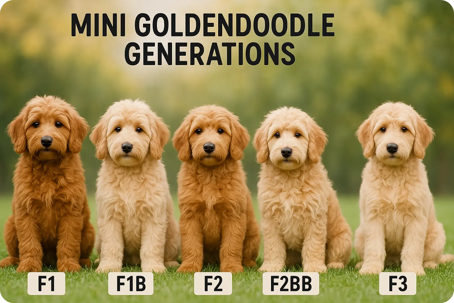 A Complete Guide About Mini Goldendoodle Generations-2025 1 Mini Goldendoodle Generations